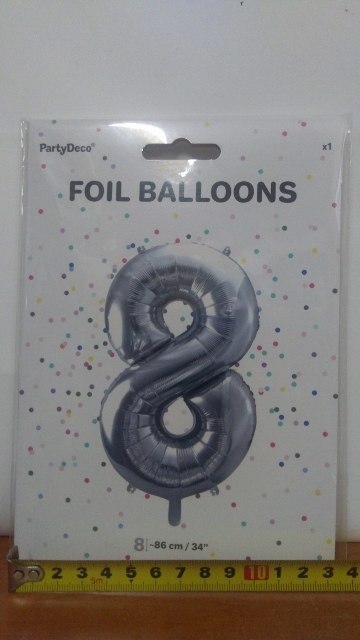 Balon cyfra 86cm ''8'' SREBRNY | FB1M-8-018 Partydeco - art.na imprezy Balon cyfra 86cm ''8'' SREBRNY | FB1M-8-018 Partydeco - art.na imprezy