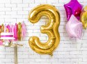 Balon foliowy ,,3'' ZŁOTO 86cm | FB1M-3-019 Partydeco - art.na imprezy Balon foliowy ,,3'' ZŁOTO 86cm | FB1M-3-019 Partydeco - art.na imprezy
