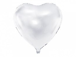 Balon foliowy SERCE BIAŁE 45cm | FB9M-008 Partydeco - art.na imprezy