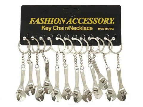 Brelok metalowy klucz francuski 12szt. ADAR Brelok metalowy klucz francuski 12szt. ADAR