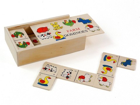 Domino drewniane zwierzaki ADAR Domino drewniane zwierzaki ADAR