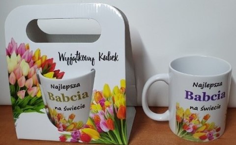 Kubek w torebce BABCIA TULIPANY ETK Kubek w torebce BABCIA TULIPANY ETK