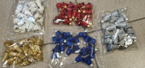 Zawieszka 20szt DZWONECZEK BROKAT OLDEX Zawieszka 20szt DZWONECZEK BROKAT OLDEX