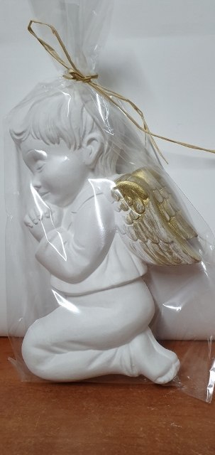Anioł gipsowy płaski chłopiec / dziewczynka 19 x 11 cm A-45 ANIOŁ-CRISTAL DOR Anioł gipsowy płaski chłopiec / dziewczynka 19 x 11 cm A-45 ANIOŁ-CRISTAL DOR