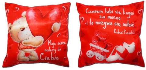 Poduszka dwustronna 20 x 20 cm - Moje serce należy do Ciebie M7 AARON-humor
