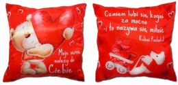Poduszka dwustronna 35 x 35 cm - Moje serce należy do Ciebie S44 AARON-humor