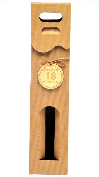 Pudełko kartonowe na alkohol 39 x 9 x 9 cm - 5szt. 18 LAT RS8szare GAJO-torebki ,serwetki Pudełko kartonowe na alkohol 39 x 9 x 9 cm - 5szt. 18 LAT RS8szare GAJO-torebki ,serwetki