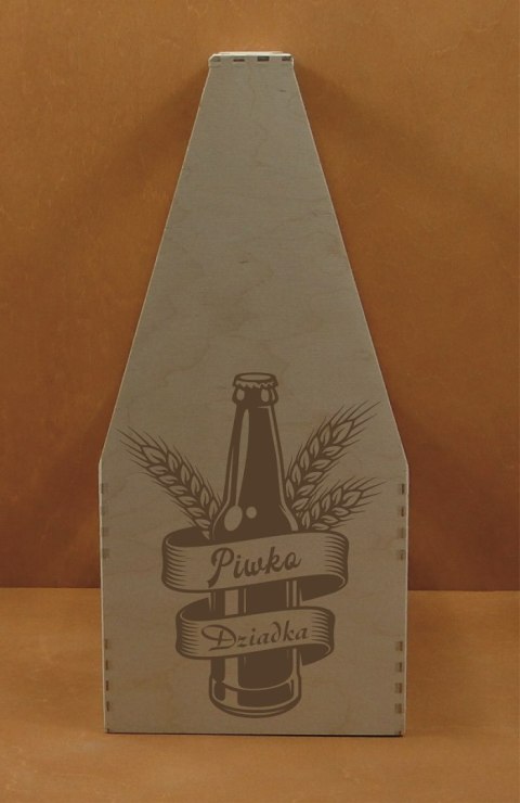 Skrzynka na butelki Dla Dziadka / 37 x 23,5 x 16,5 cm / P1389 NAMI-wyroby z drewna Skrzynka na butelki Dla Dziadka / 37 x 23,5 x 16,5 cm / P1389 NAMI-wyroby z drewna