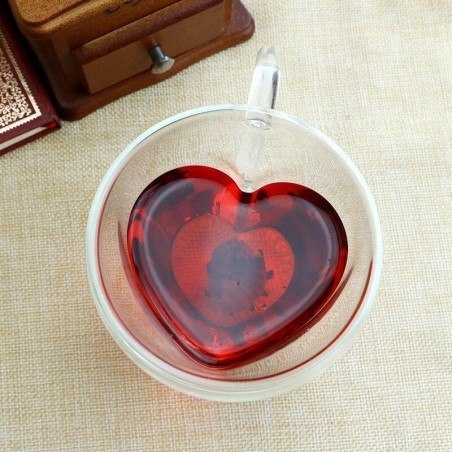 Szklanki termiczne podwójne szkło serce 240ML do kawy LATTE LONG zestaw 6szt . SZK18 ECARLA - biżuteria ,zegarki Szklanki termiczne podwójne szkło serce 240ML do kawy LATTE LONG zestaw 6szt . SZK18 ECARLA - biżuteria ,zegarki