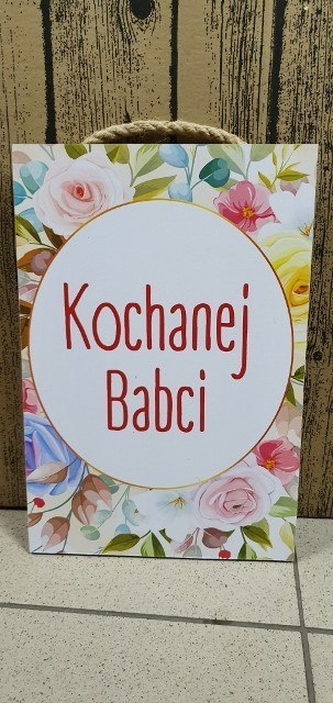 Tabliczka/obraz do zawieszenia 20x30 KOCHANEJ BABCI RUMIN-obrazy Tabliczka/obraz do zawieszenia 20x30 KOCHANEJ BABCI RUMIN-obrazy