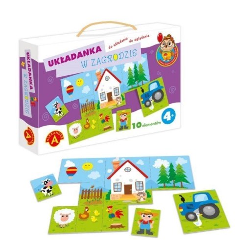 Układanka 10el W ZAGRODZIE ALEXANDER - GRY Układanka 10el W ZAGRODZIE ALEXANDER - GRY