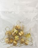 Zawieszki do bombek 12mm złote 12szt. | ZW-4393 ALIGA Zawieszki do bombek 12mm złote 12szt. | ZW-4393 ALIGA