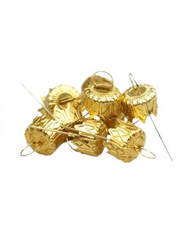 Zawieszki do bombek 16mm złote 12szt. | ZW-5894 ALIGA