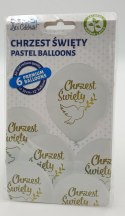 Balony 30cm Chrzest Św. białe 6szt. ALIGA Balony 30cm Chrzest Św. białe 6szt. ALIGA