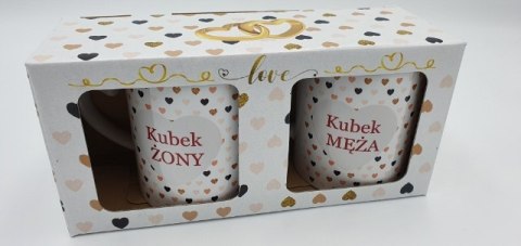 Kpl.2 kubków ŻONA/MĄŻ IDEALNY ETK Kpl.2 kubków ŻONA/MĄŻ IDEALNY ETK