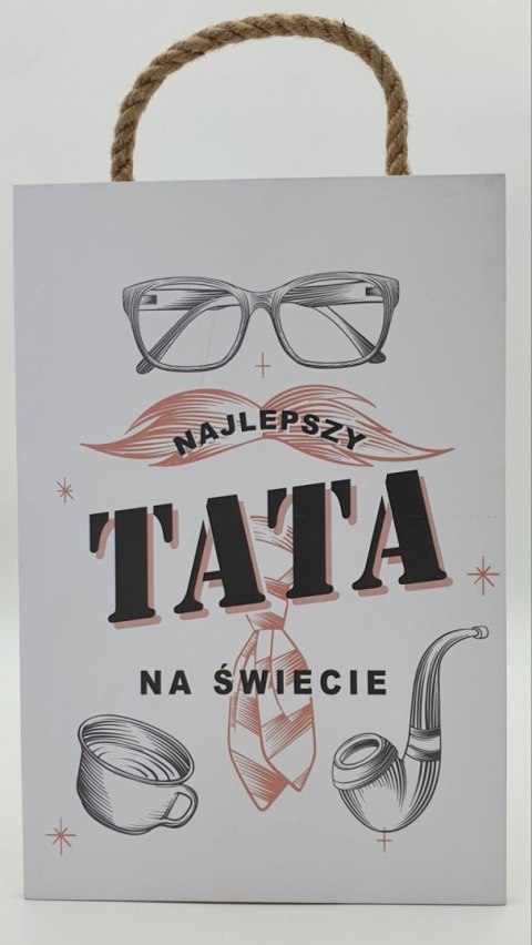 Tabliczka/obraz do zawieszenia 20 x 30 Najlepszy Tata na świecie RUMIN-obrazy Tabliczka/obraz do zawieszenia 20 x 30 Najlepszy Tata na świecie RUMIN-obrazy