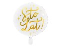 Balon foliowy Sto lat!, 35cm, biały FB59 Partydeco - art.na imprezy Balon foliowy Sto lat!, 35cm, biały FB59 Partydeco - art.na imprezy
