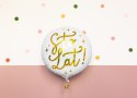 Balon foliowy Sto lat!, 35cm, biały FB59 Partydeco - art.na imprezy Balon foliowy Sto lat!, 35cm, biały FB59 Partydeco - art.na imprezy