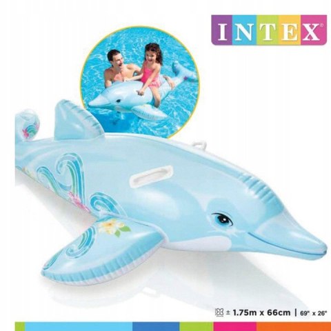 Delfin do pływania 175 x 66 cm INTEX 58535 KATHAY-INTEX Delfin do pływania 175 x 66 cm INTEX 58535 KATHAY-INTEX