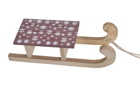 Drewniane sanki 24x 8x 6cm HEG-19T963_R CANEA Drewniane sanki 24x 8x 6cm HEG-19T963_R CANEA