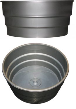 Miska stroik 16 cm srebrna POLPLAST