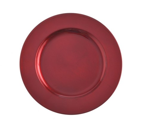 Talerz dekoracyjny czerwony plexi 22cm | P0001-22_R CANEA Talerz dekoracyjny czerwony plexi 22cm | P0001-22_R CANEA