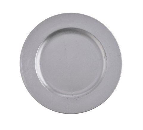 Talerz dekoracyjny plexi 22cm silver | P0001-22_SLV CANEA Talerz dekoracyjny plexi 22cm silver | P0001-22_SLV CANEA