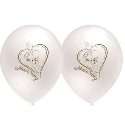 Balon nadruk NOWOŻEŃCY 5szt B059 MK-TRADE - GO-PARTY , BALONY Balon nadruk NOWOŻEŃCY 5szt B059 MK-TRADE - GO-PARTY , BALONY