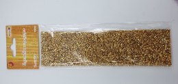 Dżety kryształki złote samoprzylepne arkusz 5x18cm | JET-4522 ALIGA