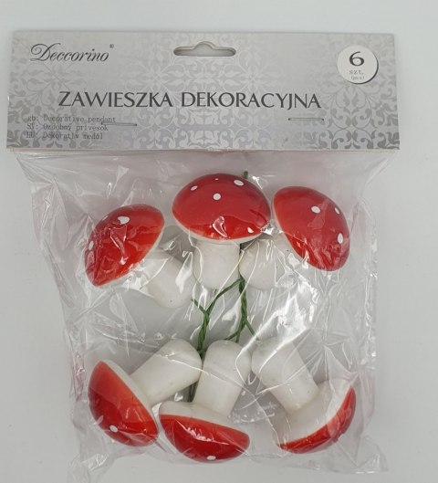 Grzybki na druciku 6szt EM&EM Grzybki na druciku 6szt EM&EM