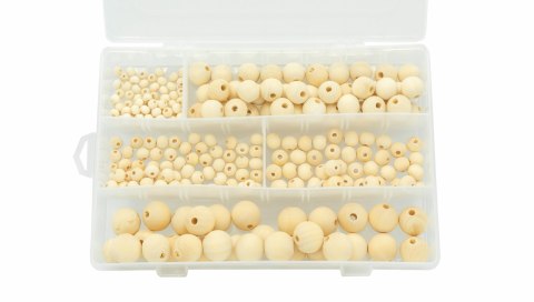 Koraliki naturalne w zamykanym pudełku 234szt. | PJ-0799 ALIGA Koraliki naturalne w zamykanym pudełku 234szt. | PJ-0799 ALIGA