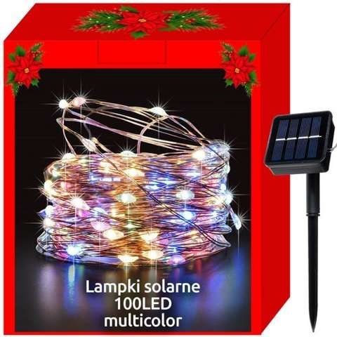 Lampki choinkowe solarne druciki 100 led multicolor | 11393 ISO TRADE - Maxy Lampki choinkowe solarne druciki 100 led multicolor | 11393 ISO TRADE - Maxy