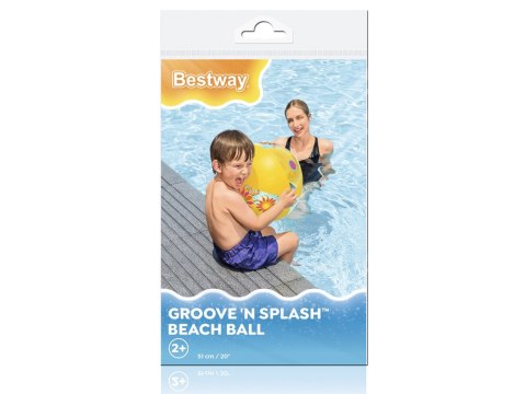 Piłka plażowa dmuchana 51 cm BESTWAY 31036 7&7 Piłka plażowa dmuchana 51 cm BESTWAY 31036 7&7