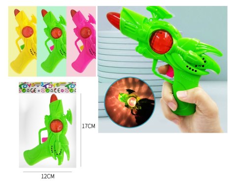 Pistolet led świecący z dźwiękiem 12x17 cm NT4855 7&7 Pistolet led świecący z dźwiękiem 12x17 cm NT4855 7&7