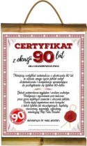 Dyplom certyfikat 90-lat AARON-humor Dyplom certyfikat 90-lat AARON-humor