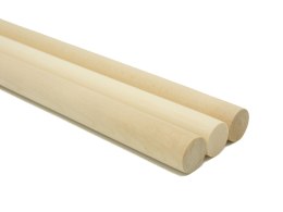 Drążek drewniany naturalny 3szt. 50cm | DD-5022 ALIGA