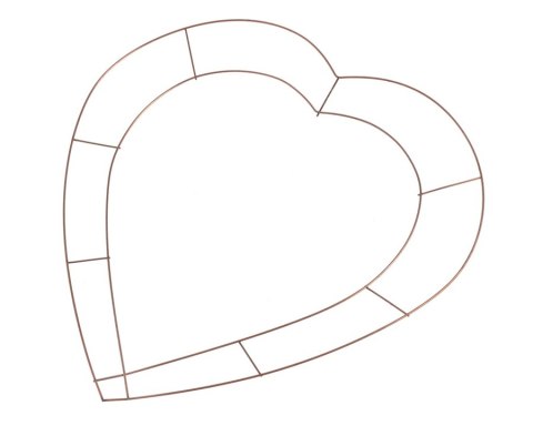 Serce - metalowa baza florystyczna 45 cm 23CAN7513-04 CANEA Serce - metalowa baza florystyczna 45 cm 23CAN7513-04 CANEA
