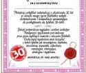 Dyplom certyfikat 30 lat Pani | D45 AARON-humor Dyplom certyfikat 30 lat Pani | D45 AARON-humor