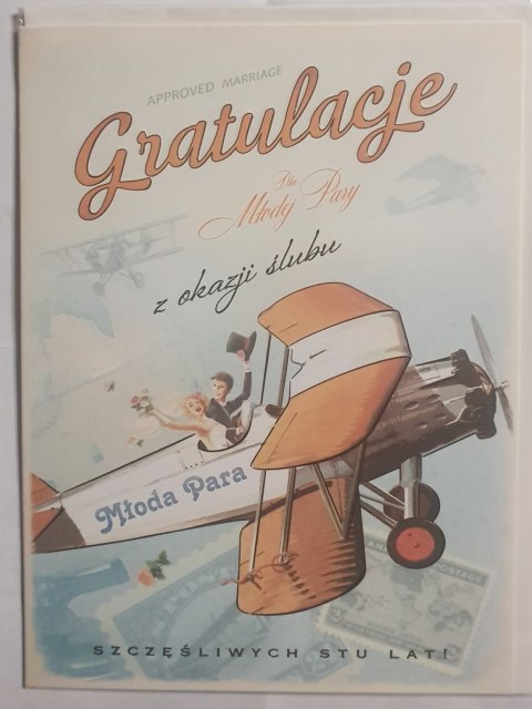 Karnet GRATULACJE DLA MŁODEJ PARY SV 13 ART NUVO - kartki Karnet GRATULACJE DLA MŁODEJ PARY SV 13 ART NUVO - kartki