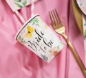 Kubek Bride to be Kwiaty 220ml 6szt. Party PAL - STOJAKI , BALONY, Kubek Bride to be Kwiaty 220ml 6szt. Party PAL - STOJAKI , BALONY,
