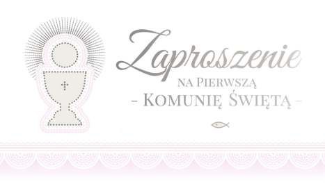 Zaproszenia 10szt KOMUNIA ŚWIĘTA ZK-55 ART NUVO - kartki Zaproszenia 10szt KOMUNIA ŚWIĘTA ZK-55 ART NUVO - kartki