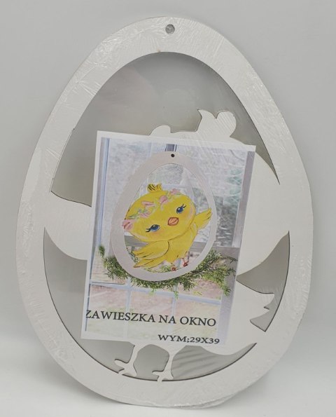 Zawieszka na okno zając z jajkiem 29 x 39 cm Z01 RUMIN-obrazy Zawieszka na okno zając z jajkiem 29 x 39 cm Z01 RUMIN-obrazy