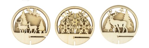 Zestaw kul akrylowych z drewnokształtami 5szt. 12cm | AZD-12 ALIGA Zestaw kul akrylowych z drewnokształtami 5szt. 12cm | AZD-12 ALIGA