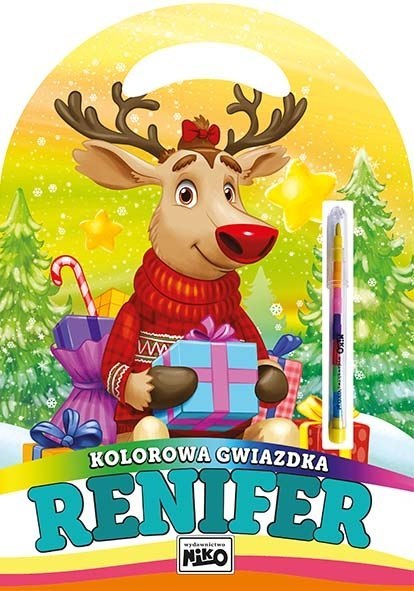 Kolorowa gwiazdka Renifer NIKO - wydawnictwo Kolorowa gwiazdka Renifer NIKO - wydawnictwo