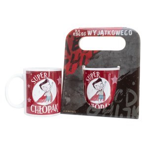 Kubek ceramiczny w ozdobnym opakowaniu "Super Chłopak" DIL Kubek ceramiczny w ozdobnym opakowaniu "Super Chłopak" DIL