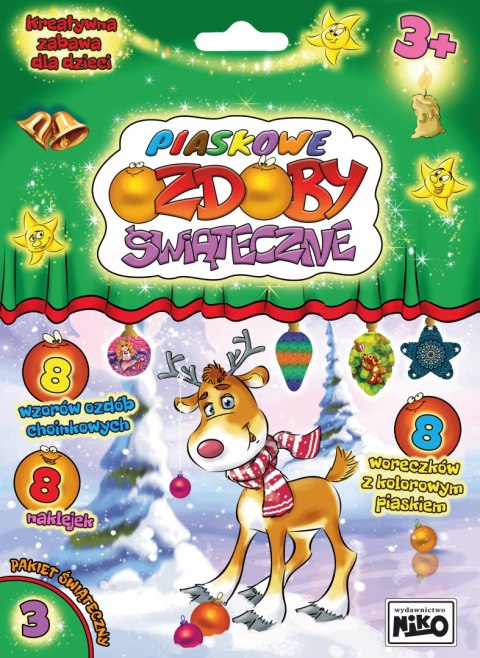 Piaskowe ozdoby świąteczne 3 Renifer NIKO - wydawnictwo Piaskowe ozdoby świąteczne 3 Renifer NIKO - wydawnictwo
