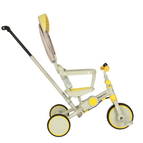 Rowerek trójkołowy TRIKE FIX V4 żółto-szary z daszkiem Kik sp. z o.o. sp. k. Rowerek trójkołowy TRIKE FIX V4 żółto-szary z daszkiem Kik sp. z o.o. sp. k.