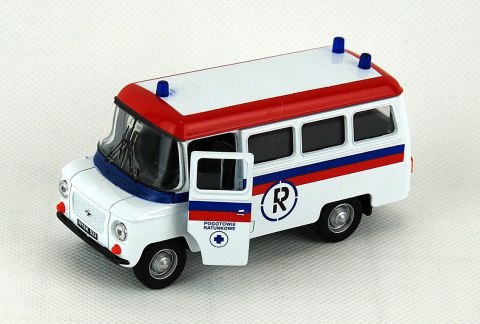 Auto metalowe WELLY 1:34 PRL NYSA POGOTOWIE DROMADER Auto metalowe WELLY 1:34 PRL NYSA POGOTOWIE DROMADER