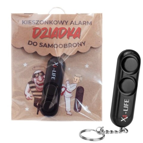 Kieszonkowy alarm Dziadka do samoobrony w ozdobnym opakowaniu dedykowanym ECO DIL Kieszonkowy alarm Dziadka do samoobrony w ozdobnym opakowaniu dedykowanym ECO DIL