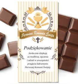 Czekolada okolicznościowa KOMUNIA PODZIĘKOWANIA AARON-humor